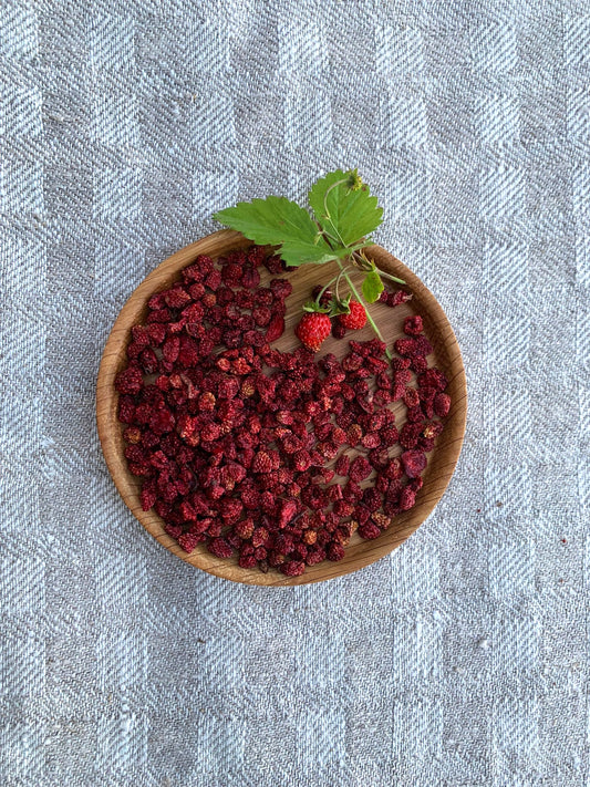 Fraises des bois séchées - Récolte exclusive par Finlande Sauvage - début Juillet 2025